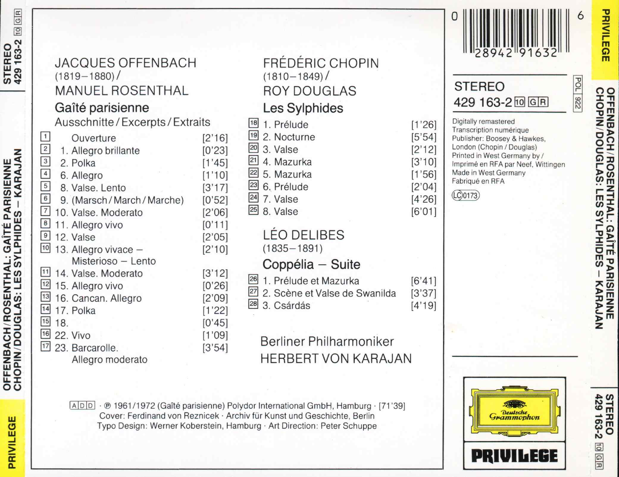 Chopin Les Sylphides, Gaite Parisienne, etc_Karajan_b.JPG